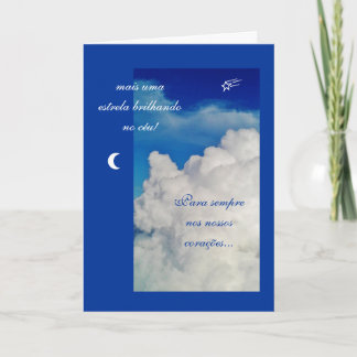 Carte Pourpier: Pesames /sympathy/Condolências