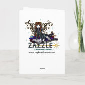 Carte pourpre d'ange de tatouage de "Monica" (Dos)