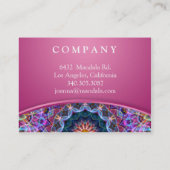 Carte pourpre de fidélité de client de mandala de (Dos)