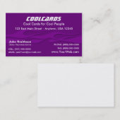 Carte pourpre de flammes (Devant / Derrière)