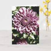Carte pourpre de fleurs (Fleur jaune)
