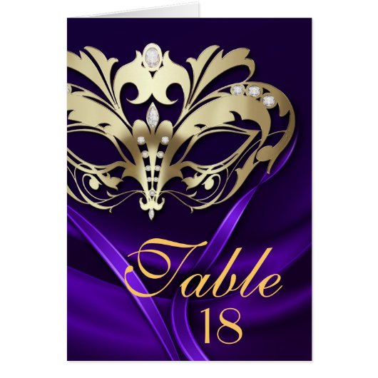 Carte pourpre de nombre de Tableau de mascarade (Devant)