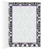 Carte pourpre et noire et blanche de Tableau de (Intérieur (Droit))