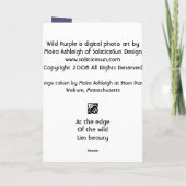 Carte Pourpre sauvage (Dos)