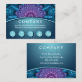 Carte pourpre spirituelle de fidélité de client de (Devant / Derrière)