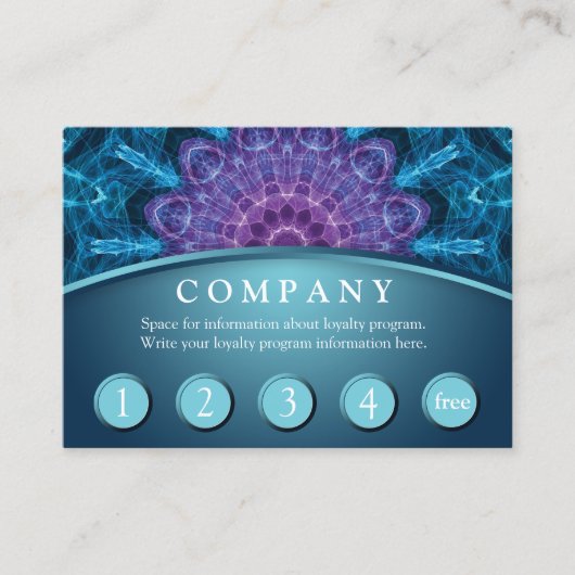 Carte pourpre spirituelle de fidélité de client de (Devant)