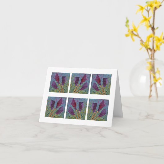 Carte Pourpres Relaxed (Fleur jaune)