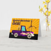 Carte Pourquoi cette girafe est comme la foudre de (Fleur jaune)