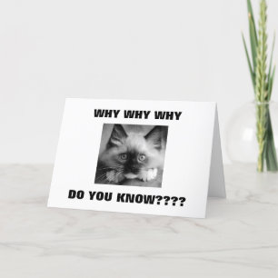 CARTE POURQUOI DEVONS-NOUS AVOIR UN ANNIVERSAIRE DE "40 