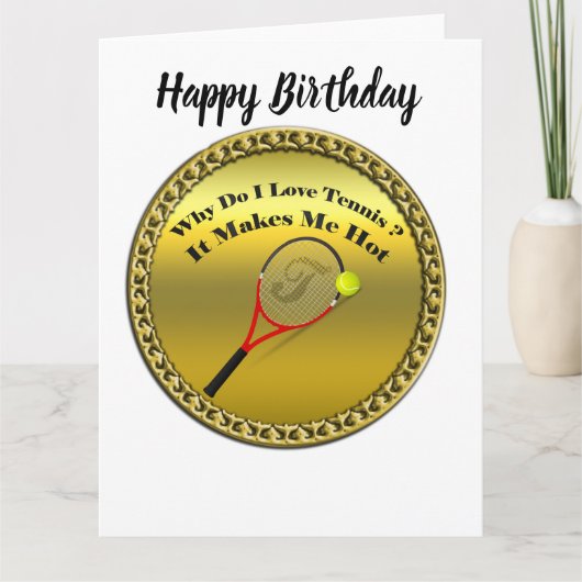 Carte Pourquoi est-ce que j'aime le tennis.Ça me fait ch (Devant)