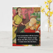 Carte Pourquoi Est-Ce Que Je Suis Venu Dans La Cuisine V (Fleur jaune)