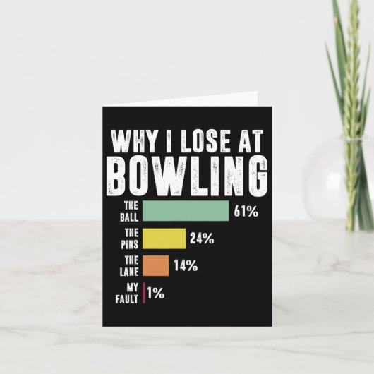 Carte Pourquoi J'Ai Perdu À Bowling 1 (Devant)
