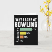 Carte Pourquoi J'Ai Perdu À Bowling 1 (Fleur jaune)