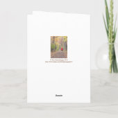 CARTE "POURQUOI JE COURS" /RUNNER EN JACKET ROUGE/RUNNIN (Dos)