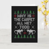 Carte Pourquoi le tapis est-il tout mouillé, Todd? (Fleur jaune)