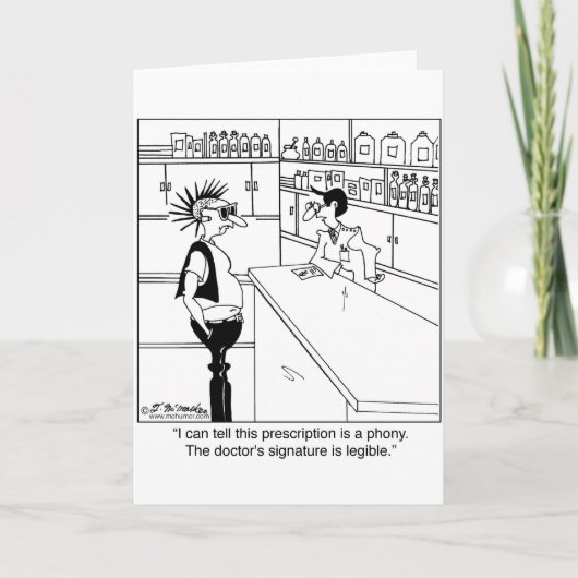 Carte Pourquoi Signature Legible du docteur ? (Devant)