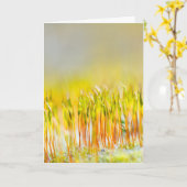 Carte Pousses colorées (Fleur jaune)