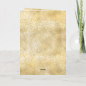 Carte Poussière d'Or Pailletée Confettis Ruban Rouge Clo (Dos)