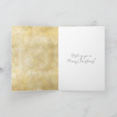 Carte Poussière d'Or Pailletée Confettis Ruban Rouge Clo (Intérieur)