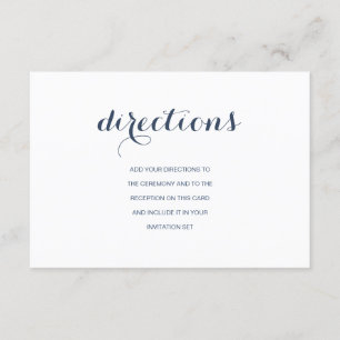 Carte poussiéreuse de directions de mariage de