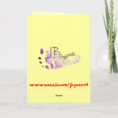 Carte poussin de fête, Joyeux anniversaire ! (Dos)