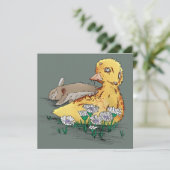 Carte Poussin de Pâques Vampire-Zombie (Debout devant)