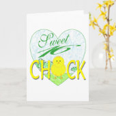 Carte Poussin du bonbon 16 (Fleur jaune)