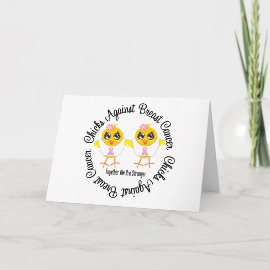 Carte Poussins contre le cancer du sein (Devant)