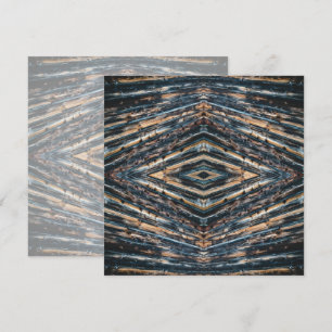 Carte Poutres en bois bleues et brunes Photo Perspective