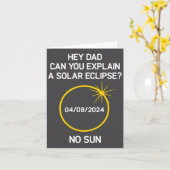 Carte Pouvez-Vous Expliquer Une Éclipse Solaire_ Pas De (Fleur jaune)