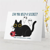 Carte "Pouvez-Vous Garder Un Secret Il Y A Des Esprits D (Fleur jaune)