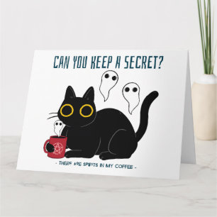 Carte "Pouvez-Vous Garder Un Secret Il Y A Des Esprits D