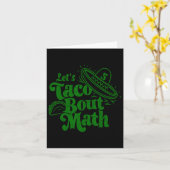 Carte Pouvons-nous épicer Math Cl drôle Taco Bout Math (Fleur jaune)