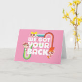 Carte Powerpuff Girls : Nous Avons Ton Dos (Fleur jaune)