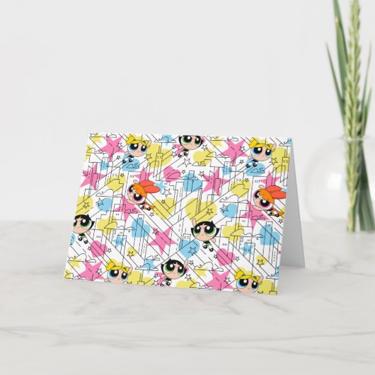 Carte Powerpuff Girls Townsville Pattern (Devant)