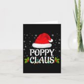 Carte Ppy Claus Christmas Lights Santa Pajama Family Mat (Devant)
