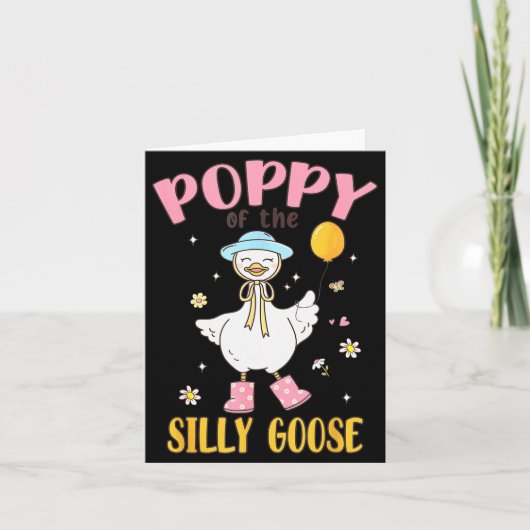 Carte Ppy Of The Silly Goose First Birthday Family Match (Devant)