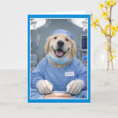 Carte Practicing Medicine Get Well Card SA-1 (Fleur jaune)