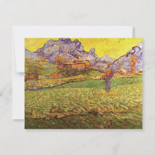 Carte Prairie dans les montagnes par Vincent van Gogh