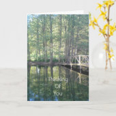 Carte Prairie d'arbres Nature Reflet (Fleur jaune)