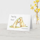 Carte Prairie Dog Kisses! Greeting Card (Fleur jaune)