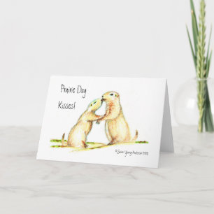 Carte Prairie Dog Kisses! Greeting Card