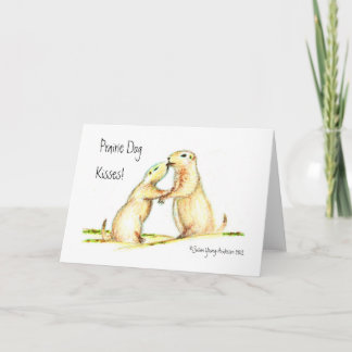 Carte Prairie Dog Kisses! Greeting Card