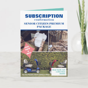 Carte Prank Senior Package Christmas, Custom Chien Photo