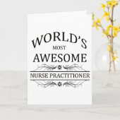 Carte Praticien en soins infirmiers le plus génial au mo (Fleur jaune)