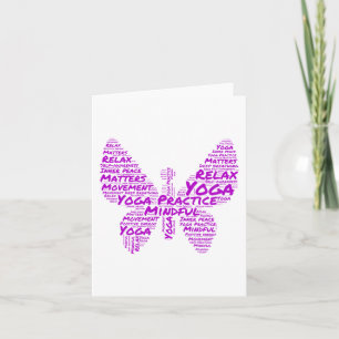 Carte Pratique de yoga. Mouvement d'esprit S. Sticker