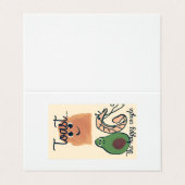 Carte Prawn and Avocado "Toast the happy couple" (Outside Unfolded)