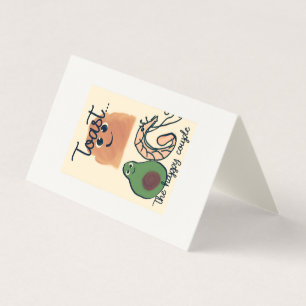 Carte Prawn and Avocado "Toast the happy couple"