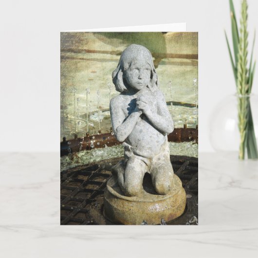 Carte Prayers for the Children at Mercy Fountain Detail (Devant)