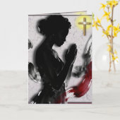 Carte Praying For You Encouragement (Fleur jaune)